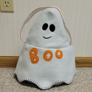 Company Kids Ghost Treat Bag with Orange Accents